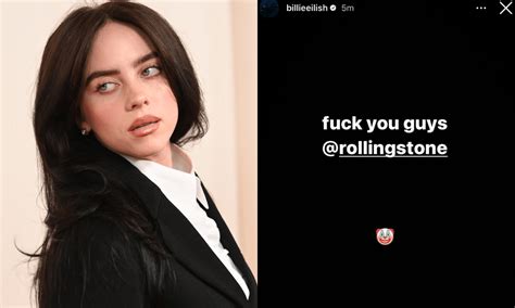 billie eillish leaks|Billie Eilish Ripped Into Rolling Stone For Leaking Her。